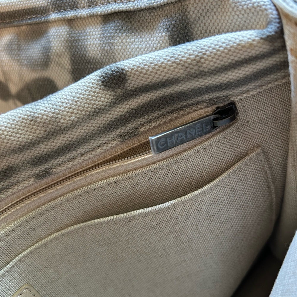 Chanel Iliad Greek Canvas Pouch Clutch - Picture 5 of 7